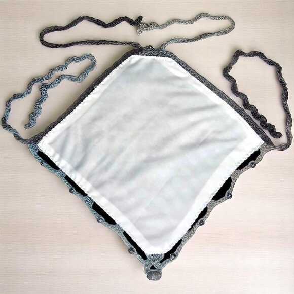 Handmade crochet diamond halter‎ top with lining for more coverage. - Picture 3 of 7